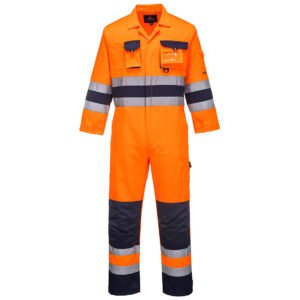 Jual Portwest TX55 Nantes Hi-Vis Coverall Orange Navy