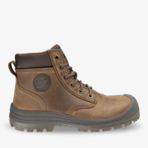 Sepatu safety boot Safety Jogger Dakar EW S3 kulit Crazy Horse warna coklat