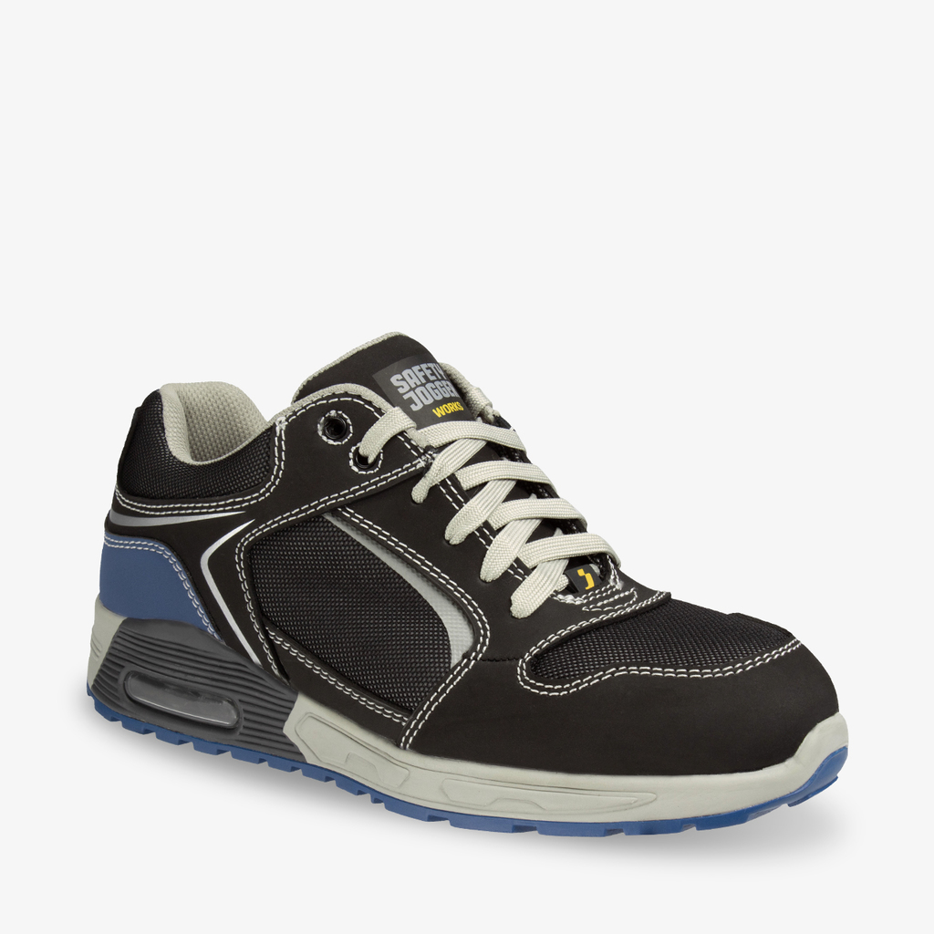 Safety Jogger Raptor sepatu safety low cut metal free tampak belakang